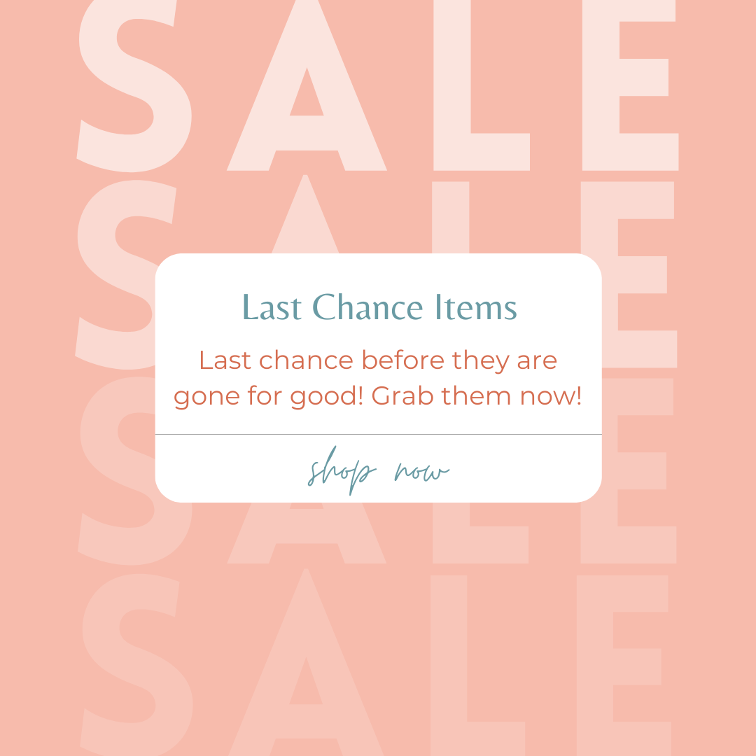 Lasts Chance Sale Items