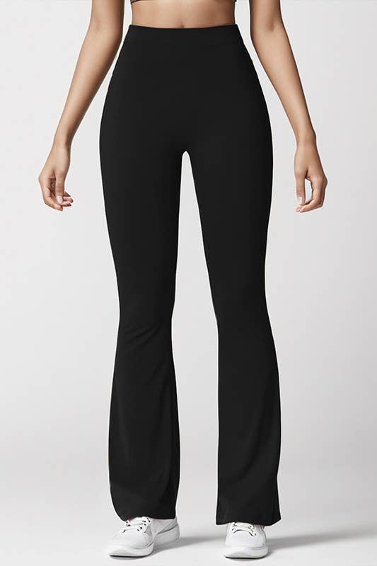 Shaping High Waisted Butt Lifting Flared Leggings