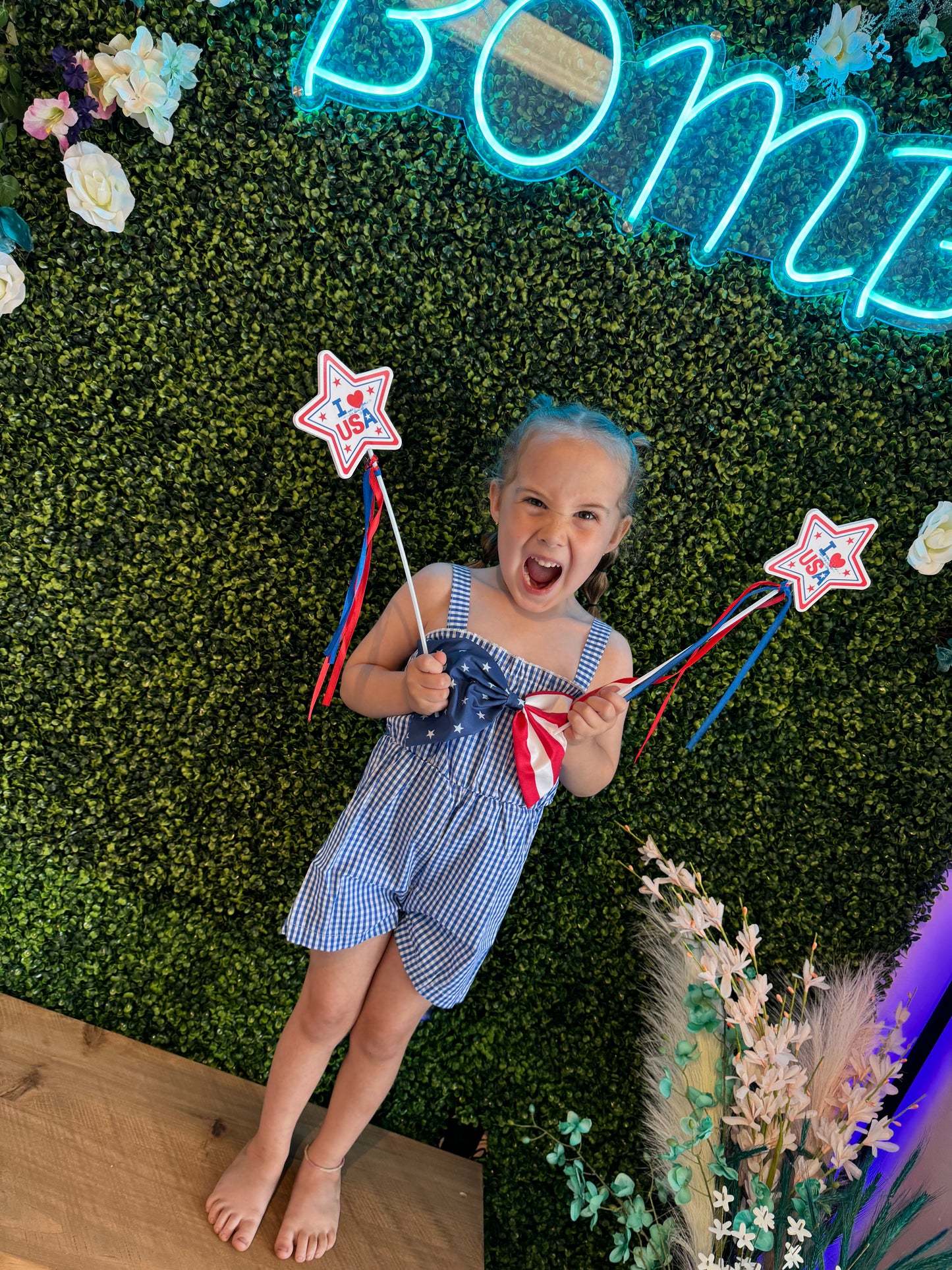 Patriotic Bow Romper