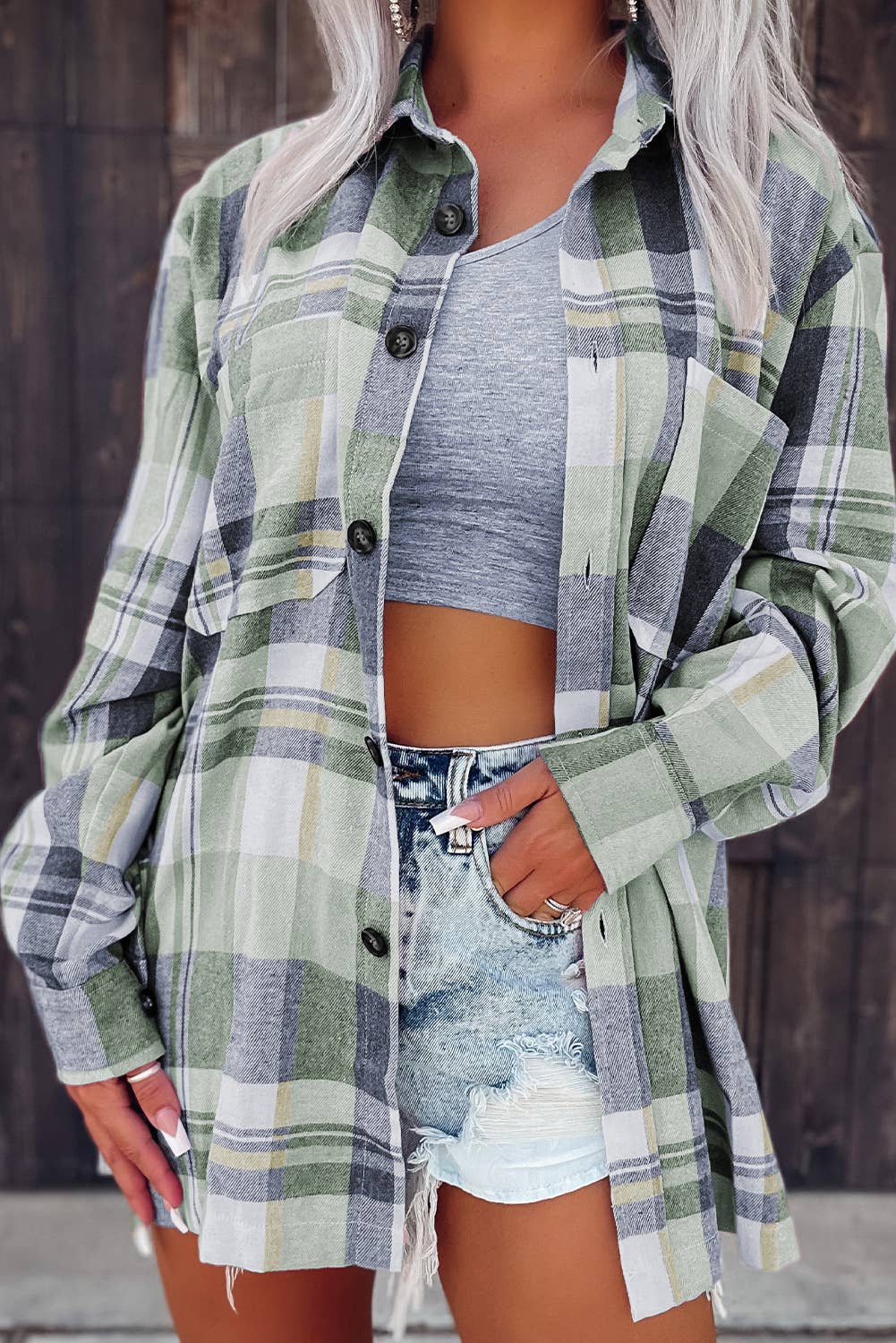 Plaid Button Up Shirt