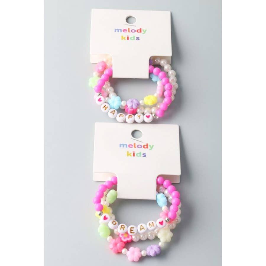 Kids Beaded Bracelet Set