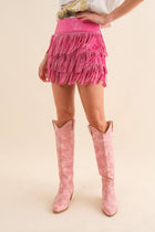 Fringe Studded Skort