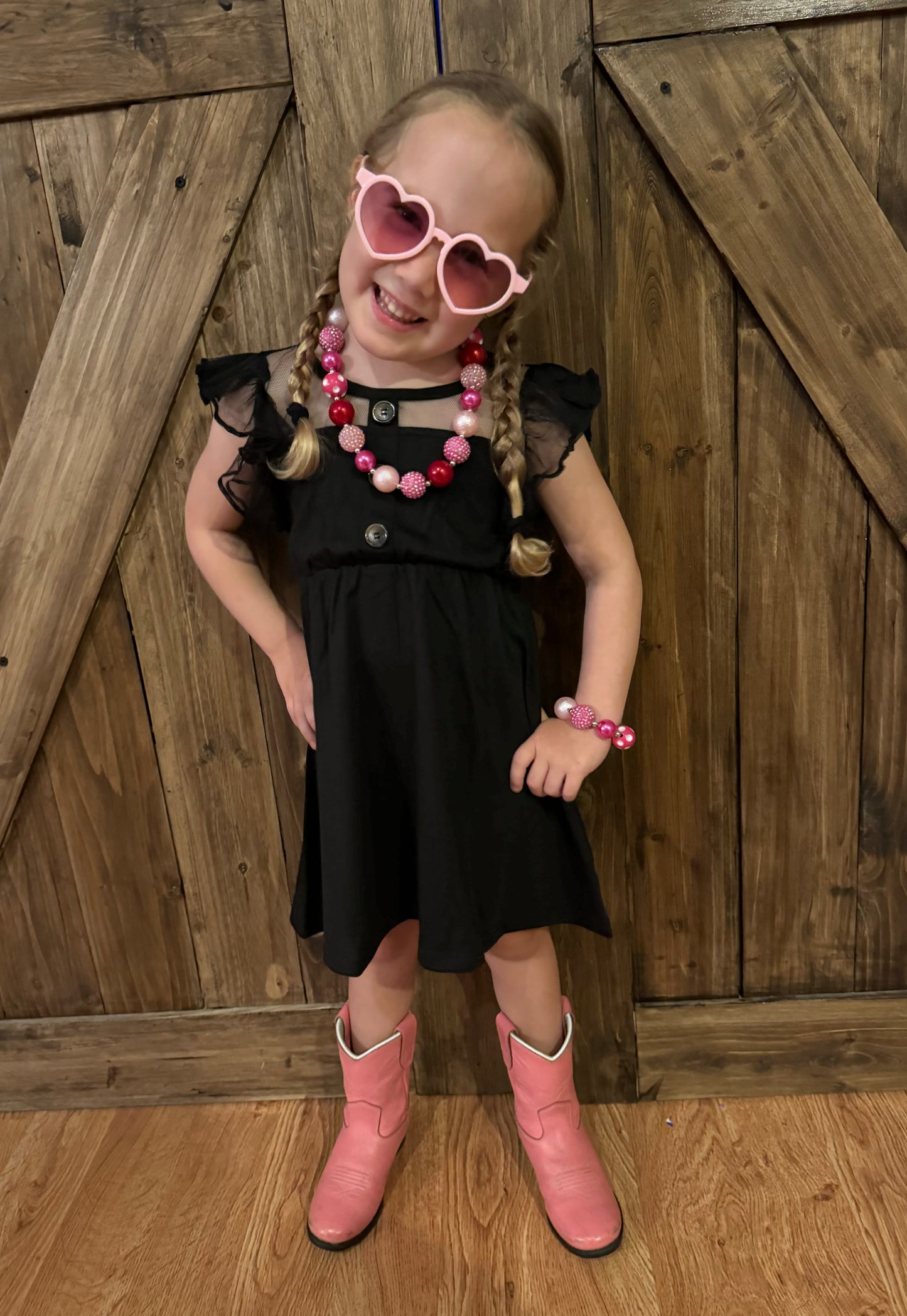 Little Black Ruffle Dress