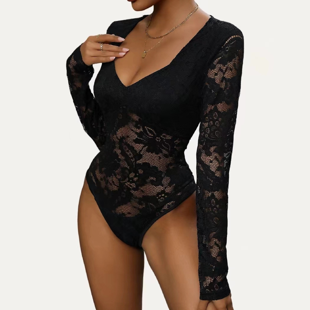 Lace Long Sleeve Bodysuit