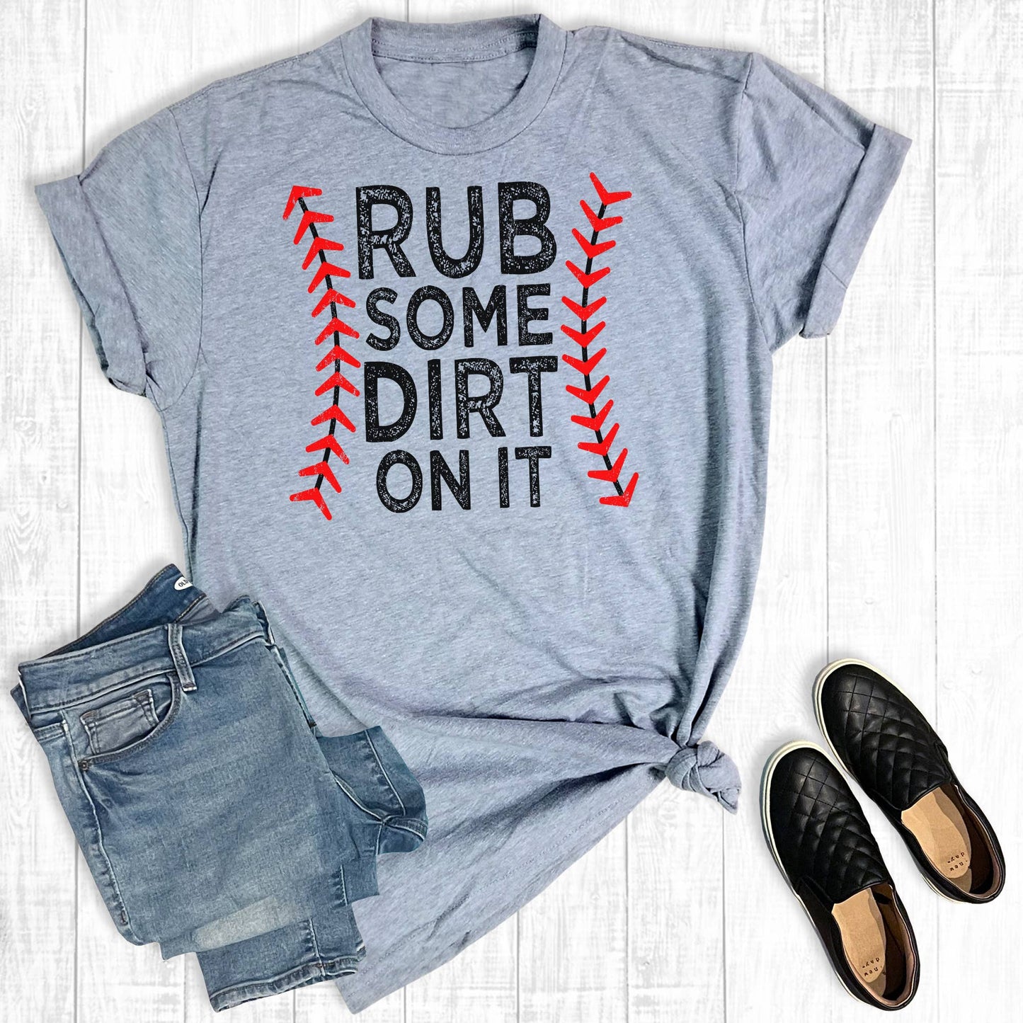 Rub Some Dirt On It BOMB Baseball Tee-Better On Me Boutique