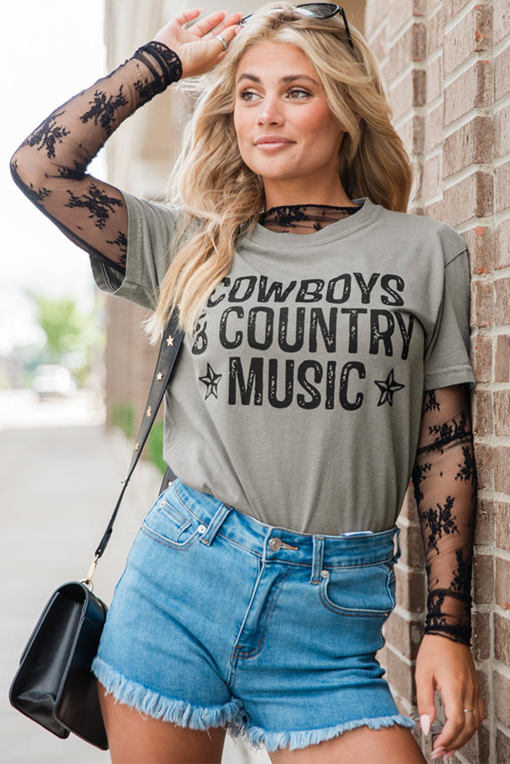 Cowboys & Country Music Graphic Tee Shirt