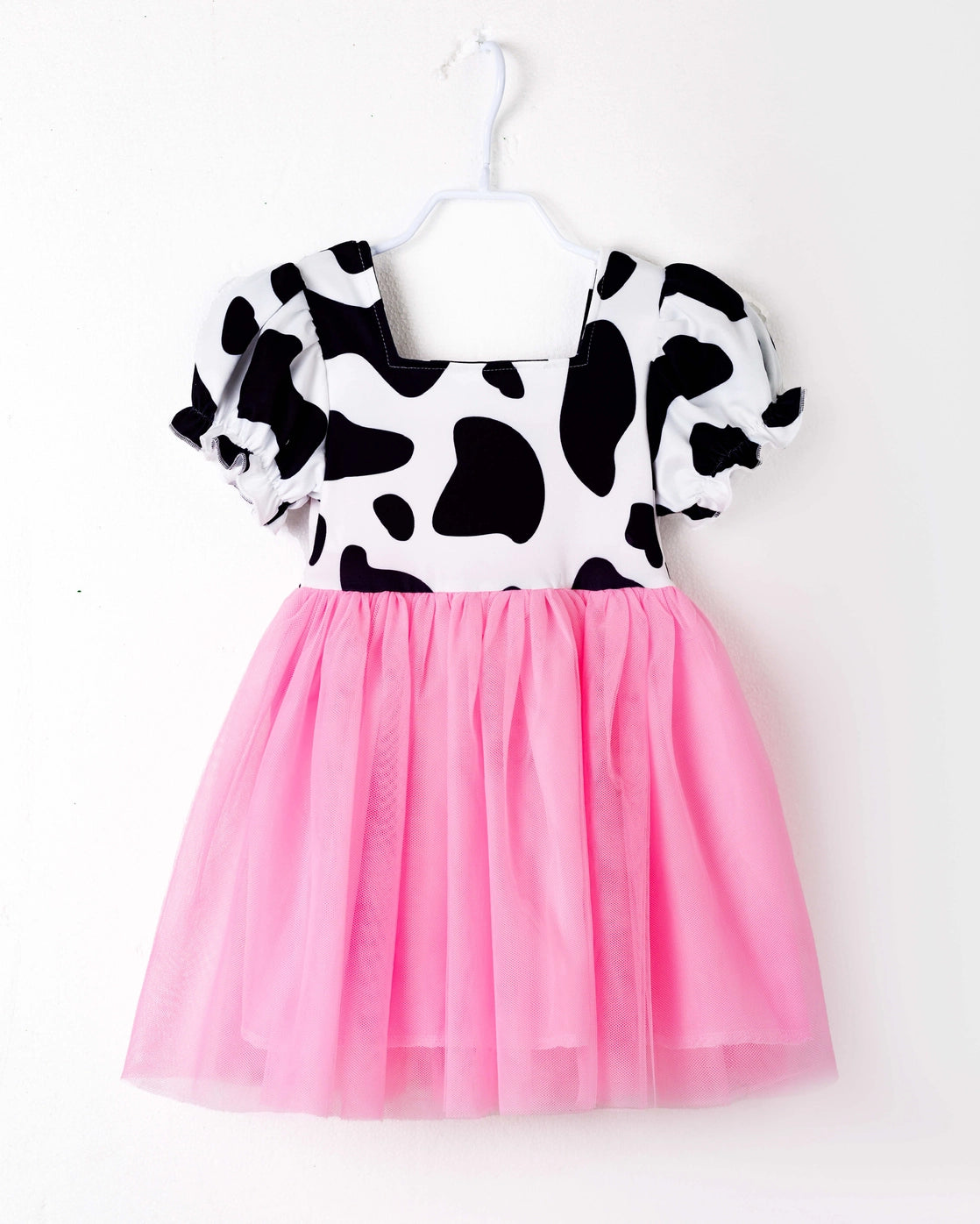 Cow Print Pink Tutu Dress