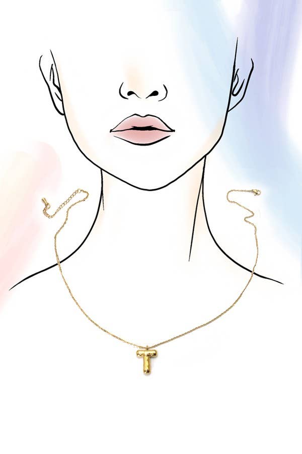 Bubble Letter Necklace