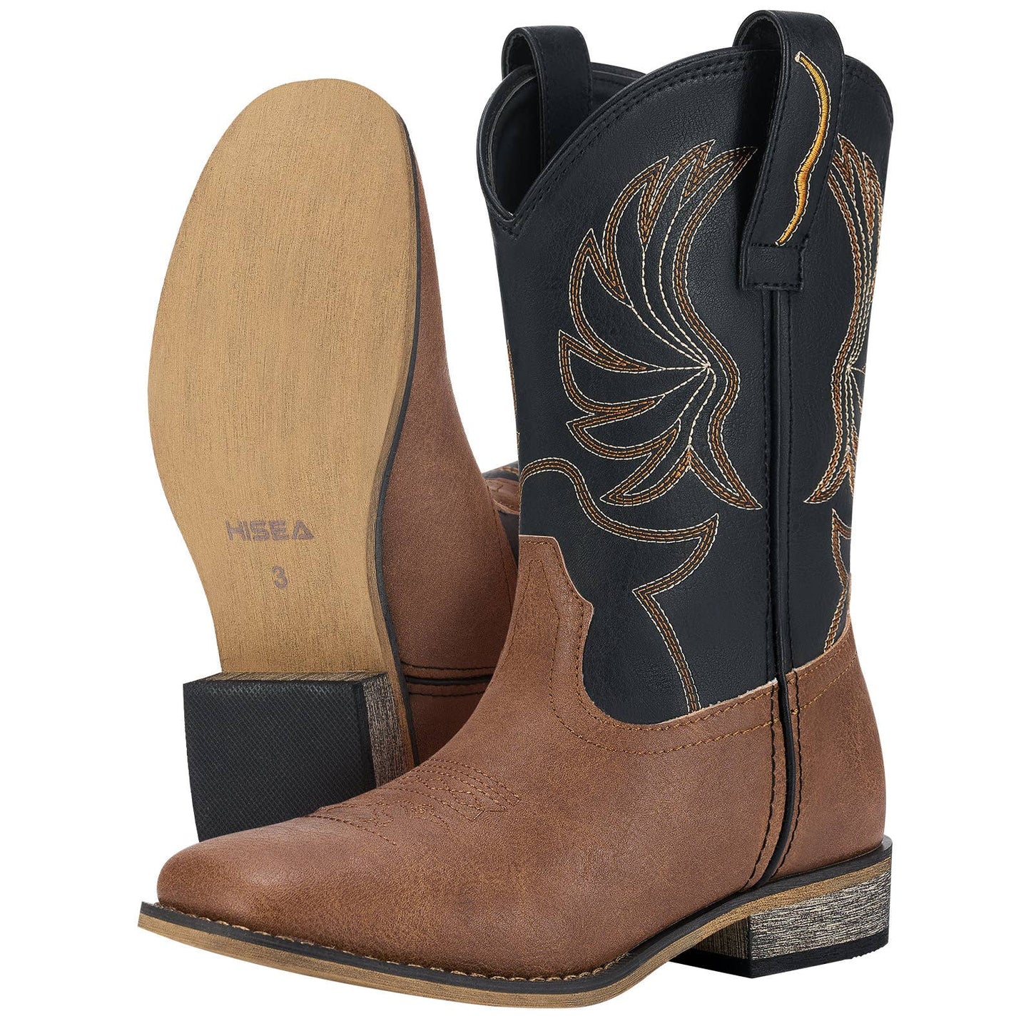 Brown Classic Western Cowboy Boots