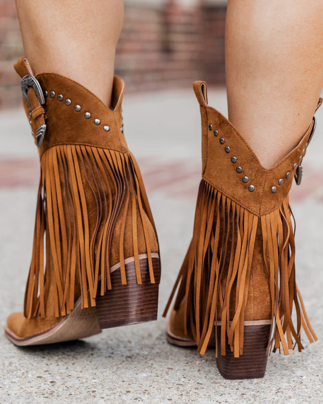Pointed Toe Western Tassel Cowboy Boots