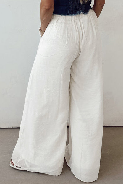 Linen pants for women, wide leg linen trousers, casual linen pants, summer travel outfits, drop waist pants, relaxed fit pants, resort wear pants, breathable summer pants, lightweight vacation pants