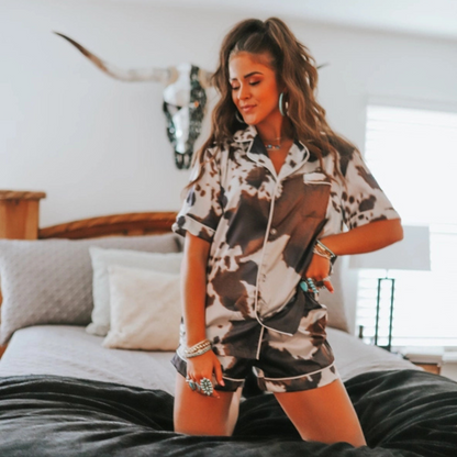 Cowhide Pajama Set